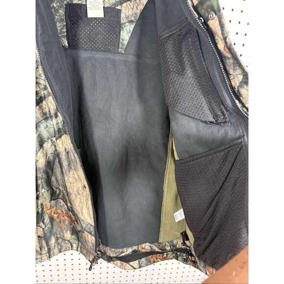 L.L Bean Mens Mossy Oak Camouflage Hunting jacket with removable soft shell flee - Picture 10 of 16